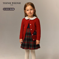 Teenie Weenie Kids小熊童装26年男女宝宝圆领开衫可爱毛衣 红色 120 cm