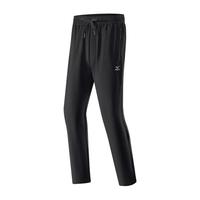 美津浓（MIZUNO）户外软壳裤男徒步防风防泼水直筒裤百搭休闲登山长裤 黑色 L
