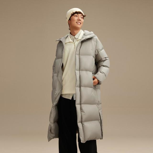 李宁 火锅羽绒丨长羽绒服男子2025新款鸭绒宽松运动外套AYMV513