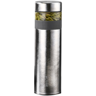希乐纯钛保温杯泡茶水杯子茶水分离钛杯男高端商务焖茶杯