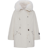  MOUSSY/摩西 保暖 女士派克大衣  010白色