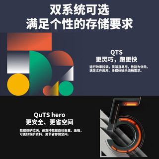  QNAP/威联通 AI相册 企业级网络存储NAS+SG酷狼盘4T*4  16GB 4*4T