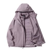 Jack Wolfskin GLAABACH轻暖三合一冲锋衣A61887A 野花紫 M 女性