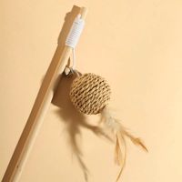 逗猫棒猫玩具自嗨解闷毛绒长杆耐咬带铃铛宠物小猫咪消耗体力用品