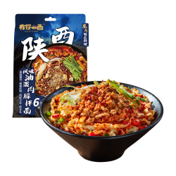 有你一面 非油炸 方便面  陕西油泼肉臊拌面1袋 230.5g