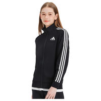 阿迪达斯(adidas)儿童轻运动套装经典三条纹休闲外套长裤 黑/白() 110