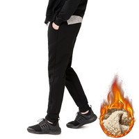 虎迹 加绒加厚羊羔绒运动裤男