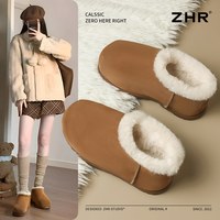 【雪地靴合集59元起】ZHR雪地靴加绒保暖毛毛靴短靴 37