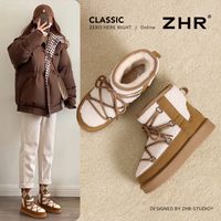 【雪地靴合集59元起】ZHR雪地靴加绒保暖毛毛靴短靴 37
