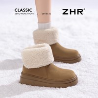 【雪地靴合集59元起】ZHR雪地靴加绒保暖毛毛靴短靴 40