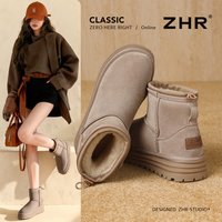 【雪地靴合集59元起】ZHR雪地靴加绒保暖毛毛靴短靴 35