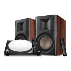 惠威 蓝牙5.0 有源HIFI音响套装+Lunar黑胶机  Lunar
