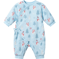 英氏婴儿夹棉连体衣秋冬加厚保暖新生儿冬季宝宝衣服哈衣 冬日夹棉和哈 59cm （0-3个月）