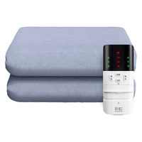 彩虹双人除螨定时自动断电双控无纺布电热毯电褥子1.8*1.5米