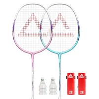 匹克 羽毛球拍套装 匹克羽毛球拍官方正品旗舰店超轻全碳素儿童小学生成人单双拍套装