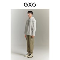 GXG男装 时尚前胸贴布休闲百搭男士连帽卫衣GED13121533