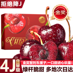 好媛好宇 智利车厘子4J级大樱桃孕妇新鲜水果礼盒礼品 5斤(净重) 奢享礼盒3JJJ级巨无霸30-32mm