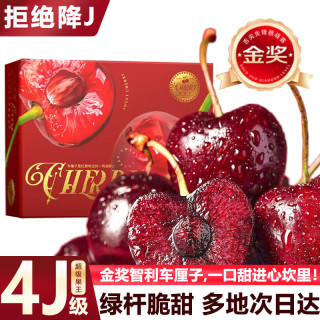 好媛好宇 智利车厘子4J级大樱桃孕妇新鲜水果礼盒礼品 5斤(净重) 奢享礼盒3JJJ级巨无霸30-32mm