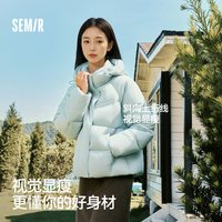 陈都灵|森马羽绒服女冬90绒子宽松插肩袖2025外套