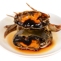 陆龙花雕生腌酒醉非熟醉蟹全母3只装 全母螃蟹年货开盖即食酱河蟹600g