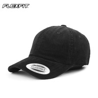 FLEXFIT 男女美式棒球帽时尚休闲灯芯绒鸭舌帽ins潮牌防晒遮阳帽