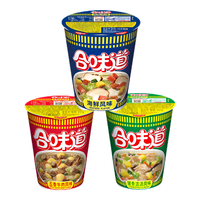 NISSIN 日清食品 日清合味道海鲜牛肉猪骨风味泡面 3种口味77克*3杯