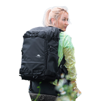 山木 防水耐磨 专业级双肩相机背包 黑色