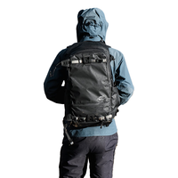 山木摄影包25L黑色专业级双肩相机背包城市款大容量防水耐磨背负系统户外旅行包摄影器材减重减压