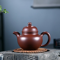 砂邑宜兴紫砂壶纯全手工原矿底槽青泡茶壶功夫茶具名家用大容量掇球壶 寿珍掇球 300ml
