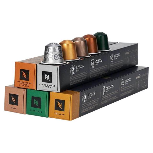 NESPRESSO 瑞士原装进口美式浓缩黑咖啡套装50颗装