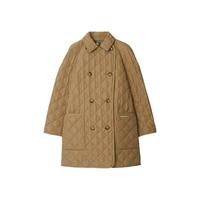 Burberry巴宝莉博柏利棉外套棉服女款棉袄菱格纹中长款