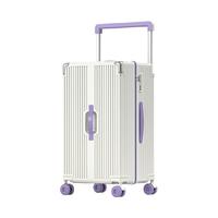 88VIP：大嘴猴 2025宽拉杆行李箱女24寸大容量旅行箱男拼色密码登机箱