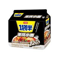 今麦郎 方便面泡面袋装 一袋半大面块速食宵夜 重庆小面味五连包131g*5袋