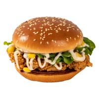 辅兴坊 早餐汉堡包微波加热即食奥尔良鸡腿堡家庭装速冻食品8个装