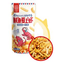 琅琅脆 鱿鱼爱上虾 脆零食鱿鱼卷虾条 30g*10包