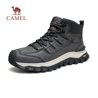 骆驼 户外中高帮运动鞋休闲徒步登山工装靴男
