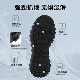 骆驼（CAMEL）户外男鞋2025秋季新款中高帮运动鞋休闲徒步登山工装靴男会员 G13W342118 黑色 44