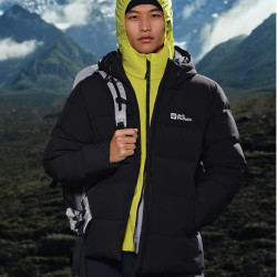 Jack Wolfskin GAPPONPLATZ 男款连帽羽绒服 700蓬鸭绒 A66105