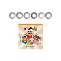 moody美瞳月抛2片小情绪系列彩色隐形眼镜近视大小直径