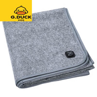 G.duck小黄鸭品牌冬季USB电热毯单人双人充电宝车载5V宿舍户外加热 灰色 单人单USB