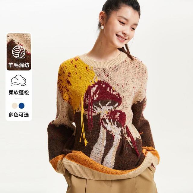 VERO MODA 春季专柜宽松落肩可爱针织衫毛衣女高级感