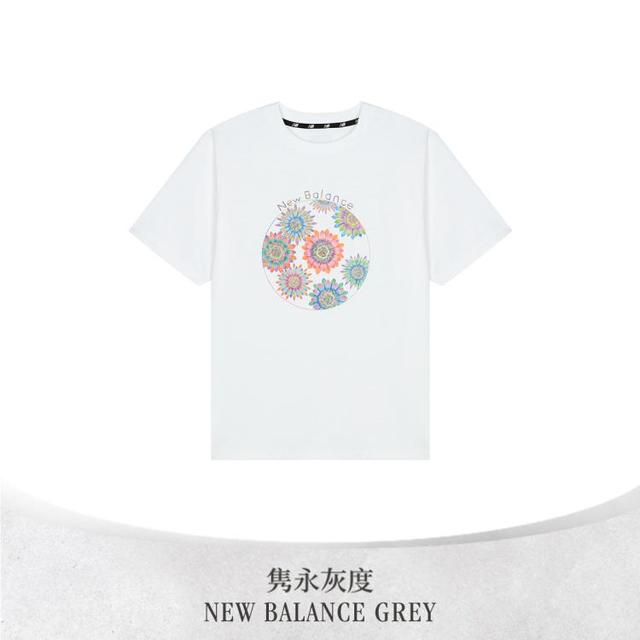 8日10点：new balance 男女同款插画印花运动T恤 JMTL2250