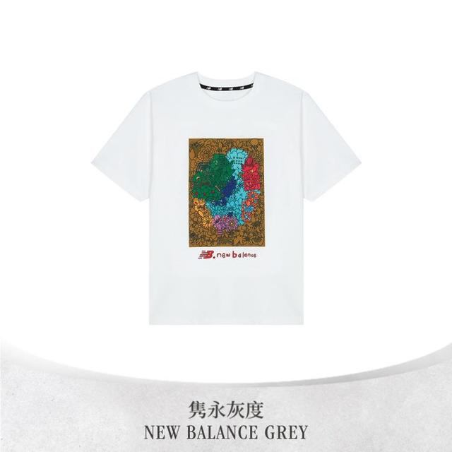8日10点：new balance 男女同款插画印花运动T恤 JMTL2249