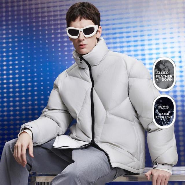 J.Lindeberg 金·林德伯格 2025秋冬男保暖立领蓬松滑雪防泼水短款羽绒服