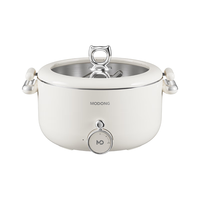 摩动（modong）升降火锅电锅家5升用多功能蒸煮炒煎一体锅电炒火锅专用锅5L电煮锅升降火锅MD-SJG01