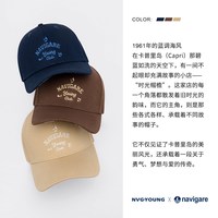 navigare 意大利小帆船棒球帽男士鸭舌帽子