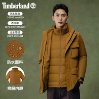 Timberland 官方男装三合一外套防风防水保暖棉服内胆|A6BF4 A6BF4EH2/深小麦色 L