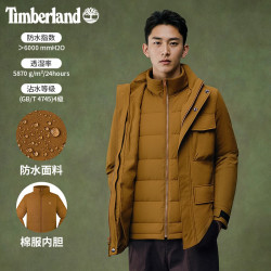 Timberland 防水保暖 男士棉服外套  L