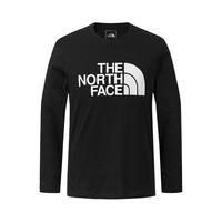 The North Face北面长袖T恤男女款经典户外舒适棉T恤8AMJ 黑色/JK3 L