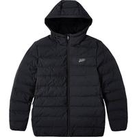 乔丹QIAODAN运动羽绒服男外套冬季厚款保暖防风防寒运动上衣 黑色 2XL